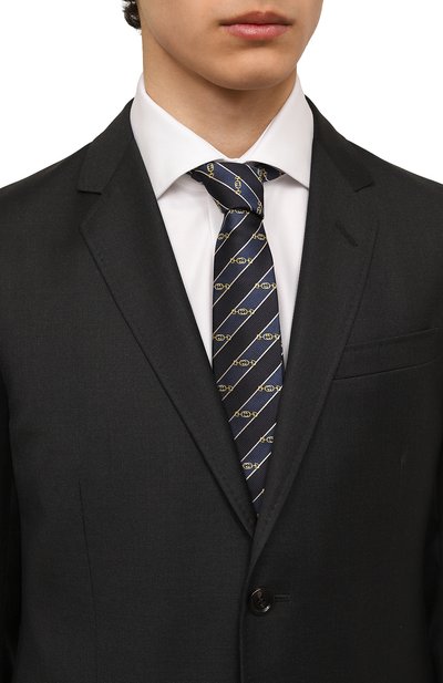 Шелковый галстук GUCCI, арт. 624077 4E002, фото 2