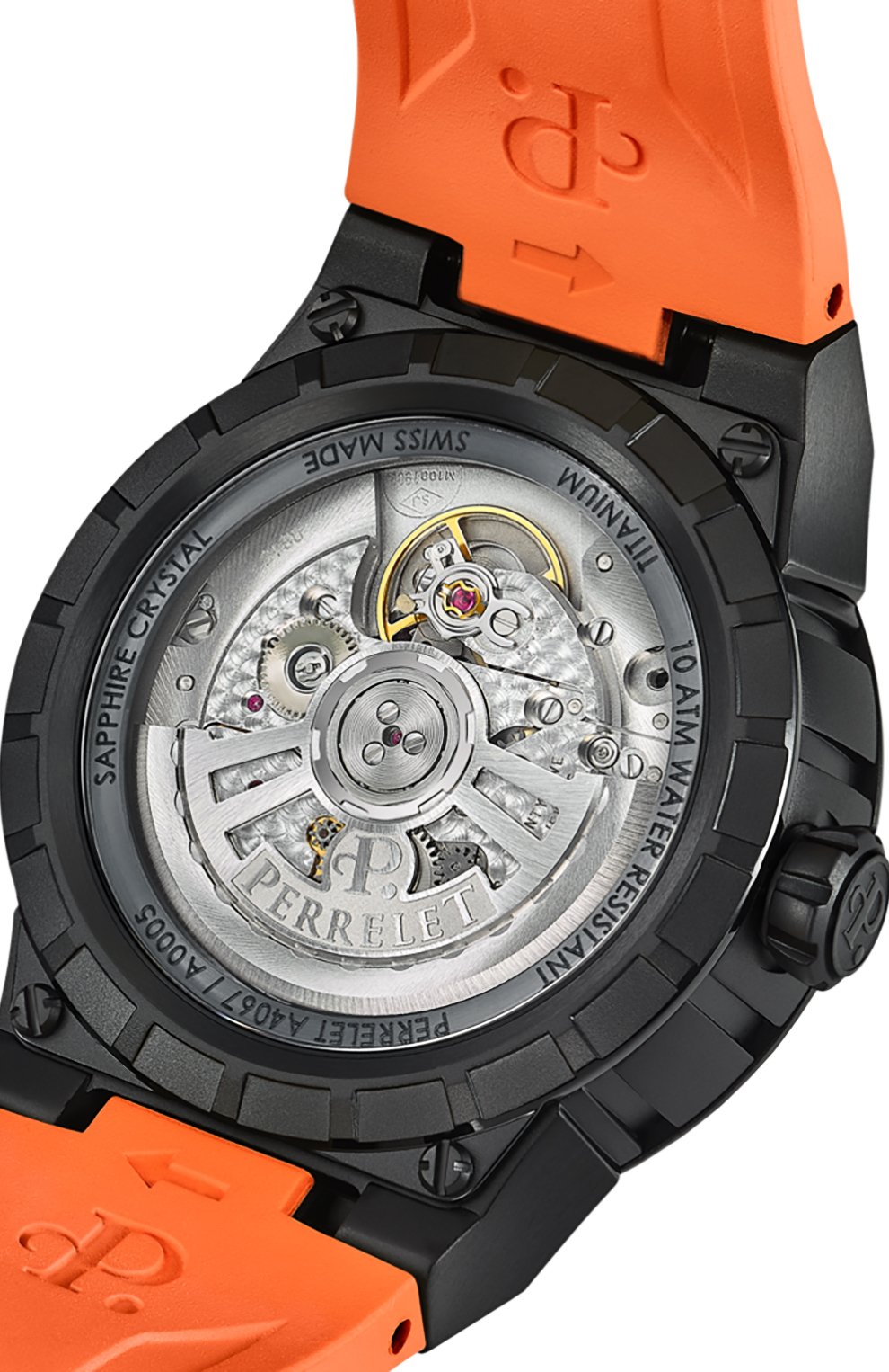 Часы turbine titanium orange PERRELET, арт. A4067/3, фото 4