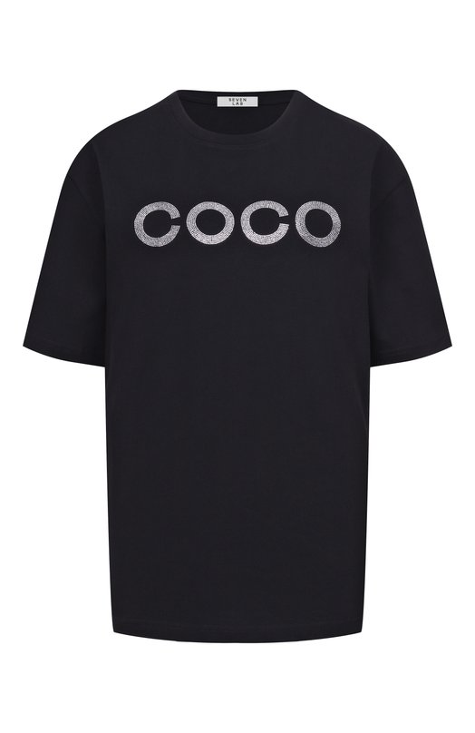 Хлопковая футболка Seven Lab CTR1.01.900.519.0228.129 Чёрный CTR1.01.900.519.0228.129