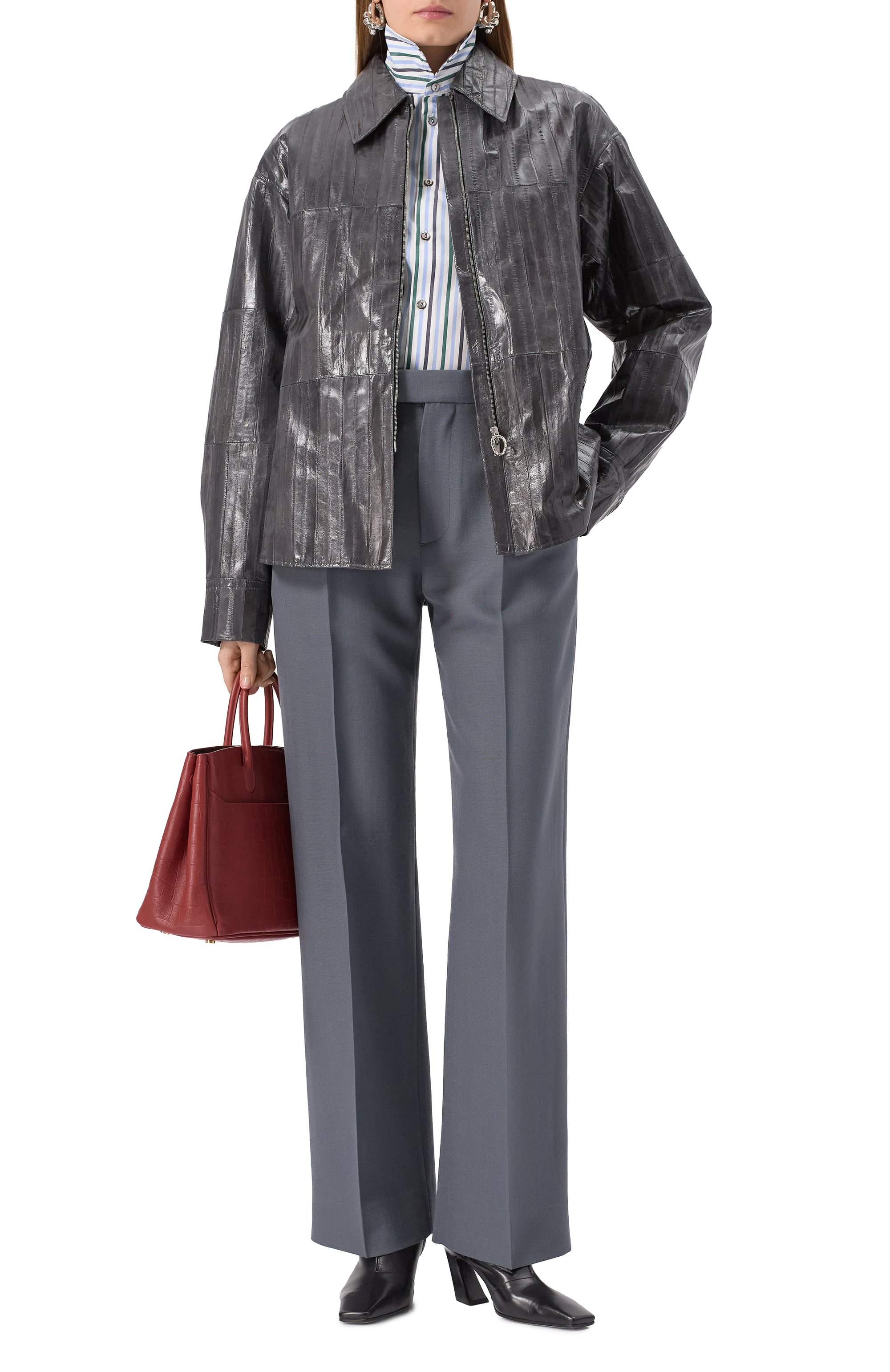 Кожаная куртка JIL SANDER, арт. J02DL0237-J07204, фото 2