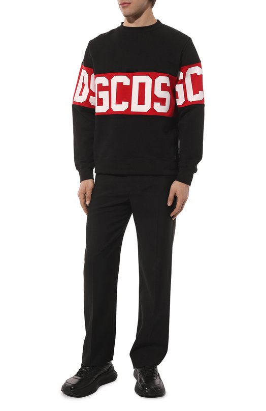 Хлопковый свитшот GCDS Чёрный, фото 2