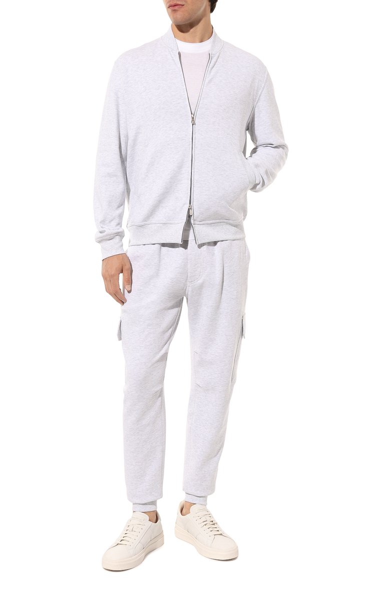 Хлопковая толстовка BRUNELLO CUCINELLI, арт. M0T359072G, фото 2