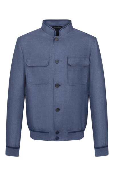 Мужской бомбер из шелка и шерсти STEFANO RICCI, арт. M7J6100110/KL003U_001