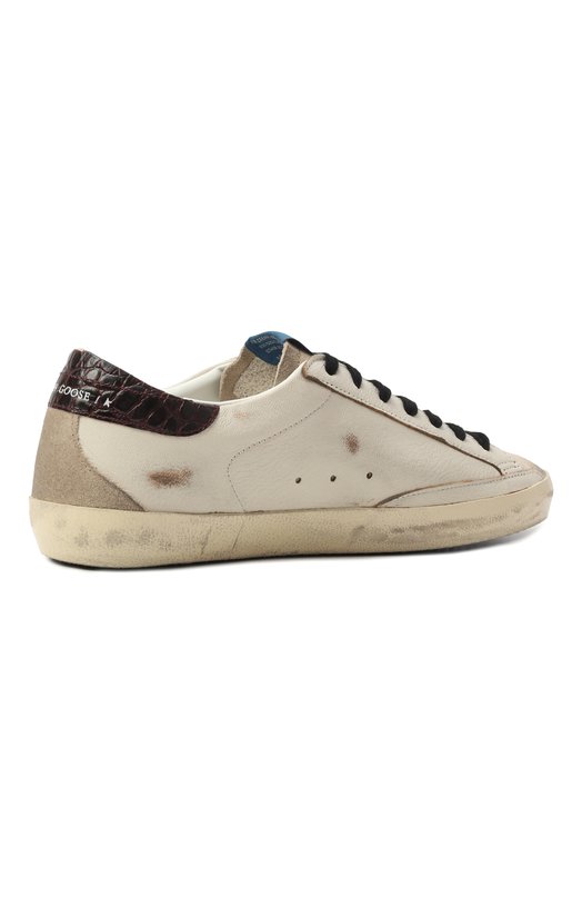 Кожаные кеды Super-Star Golden Goose Deluxe Brand GMF00102.F007553 Белый  GMF00102.F007553 Фото 5
