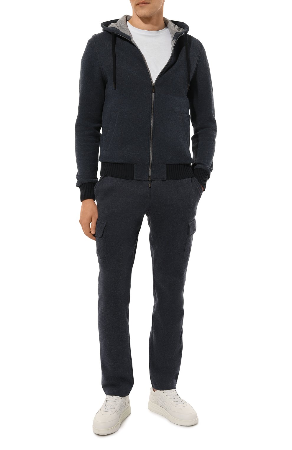 Толстовка из хлопка и кашемира CAPOBIANCO, арт. 17M404.FW00., фото 2