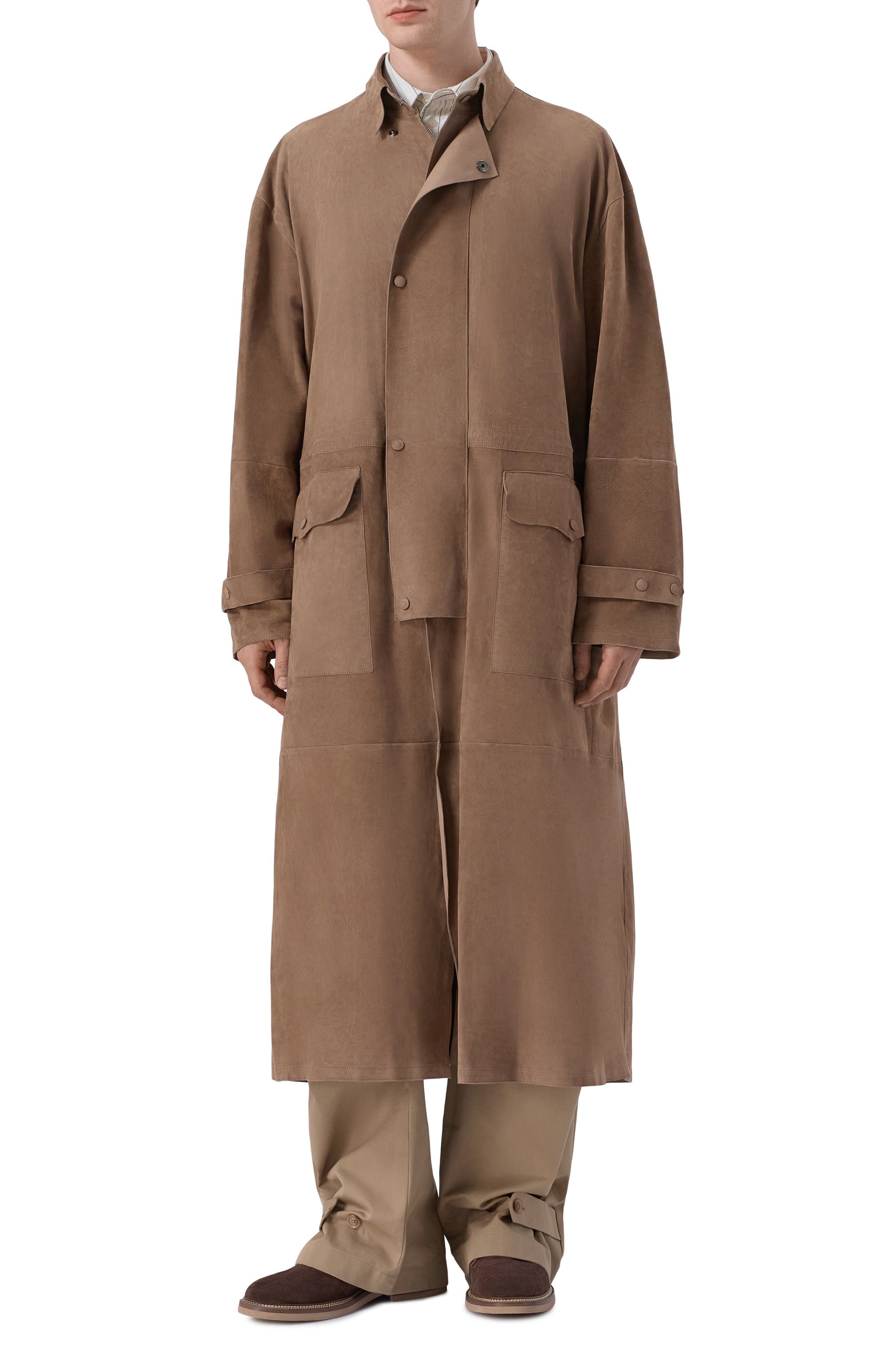 Замшевое пальто GIORGIO ARMANI, арт. GM003279/AF24925, фо то 3