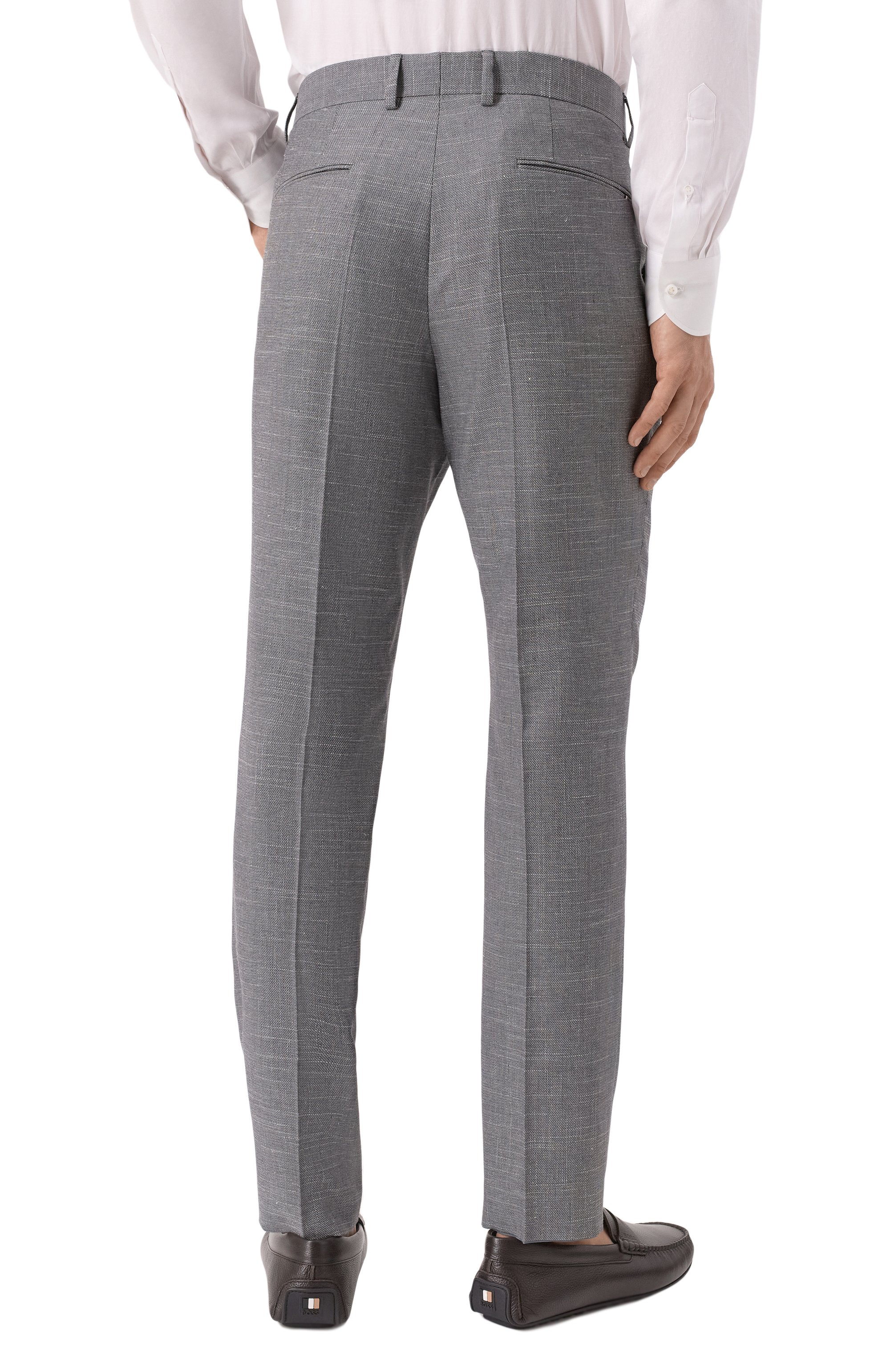 Брюки из шерсти и хлопка BOSS, арт. 50535685, фото 4