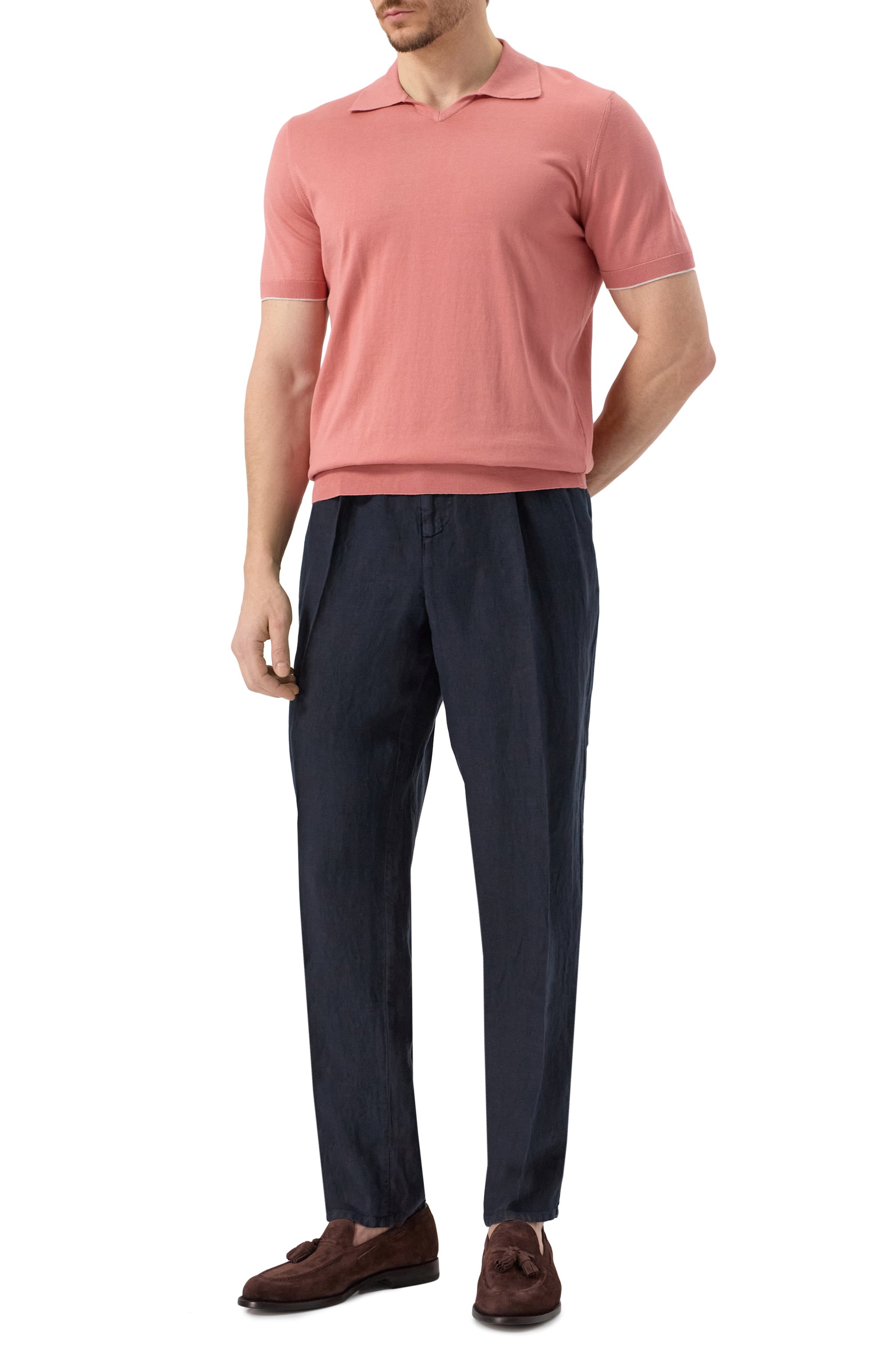 Льняные брюки BRUNELLO CUCINELLI, арт. M243DE1710, фото 2