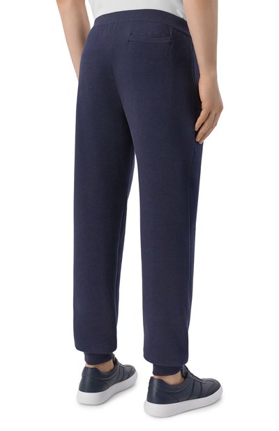 Джоггеры из шелка и хлопка MVST темно-синего цвета по цене 151000 руб., арт. M26.2PM.K106/Y202, фото 4 Джоггеры из шелка и хлопка MVST, арт. M26.2PM.K106/Y202, фото 4