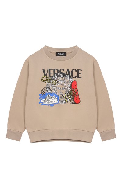 Хлопковый свитшот VERSACE, арт. 1018285/1A13042/8A-14A