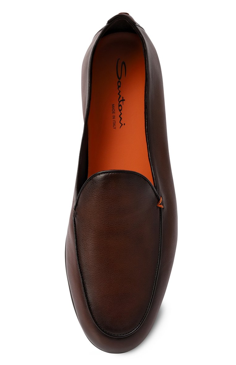 Кожаные лоферы vibe SANTONI, арт. MGEG19088SM0MMEM, фото 1