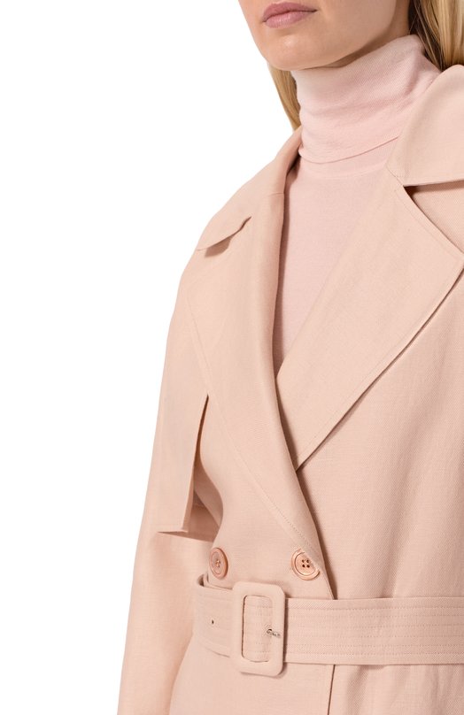 Льняной тренч MVST M26.2PW.J905/T30 Розовый  M26.2PW.J905/T30 Фото 5