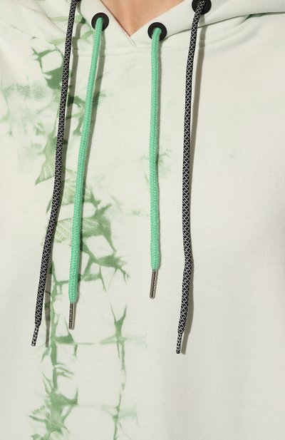 Хлопковое худи SUBTERRANEI зеленого цвета по цене 28750 руб., арт. I22subfw22-041, фото 5 Хлопковое худи SUBTERRANEI, арт. I22subfw22-041, фото 5