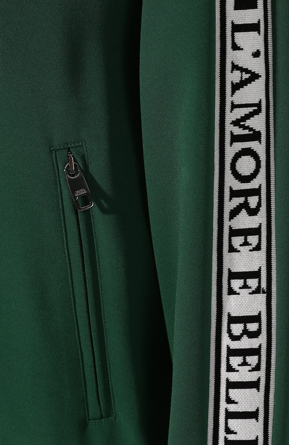 Толстовка из вискозы DOLCE & GABBANA зеленого цвета по цене 89950 руб., арт. F9C50T/G7RNY, фото 5 Толстовка из вискозы DOLCE & GABBANA, арт. F9C50T/G7RNY, фото 5