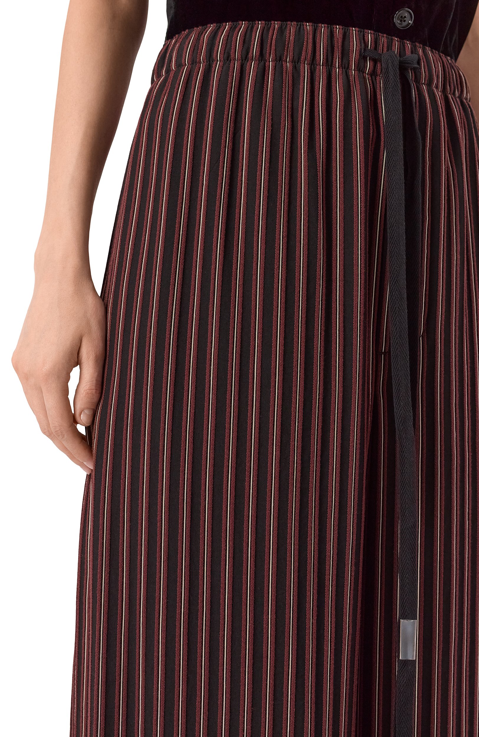 Брюки из вискозы и хлопка ANN DEMEULEMEESTER черного цвета по цене 124500 руб., арт. B0014261/FA748, фото 5 Брюки из вискозы и хлопка ANN DEMEULEMEESTER, арт. B0014261/FA748, фото 5