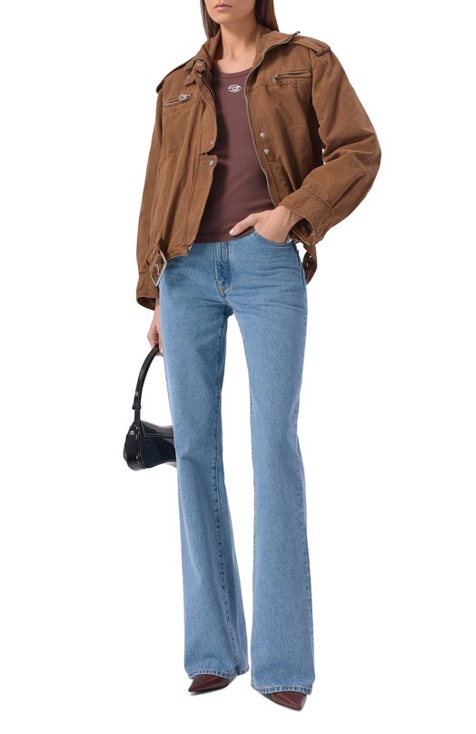 Хлопковая майка Diesel A19908/0JMBA Коричневый  A19908/0JMBA Фото 2