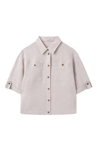 Льняная рубашка BRUNELLO CUCINELLI, арт. BH547S024C