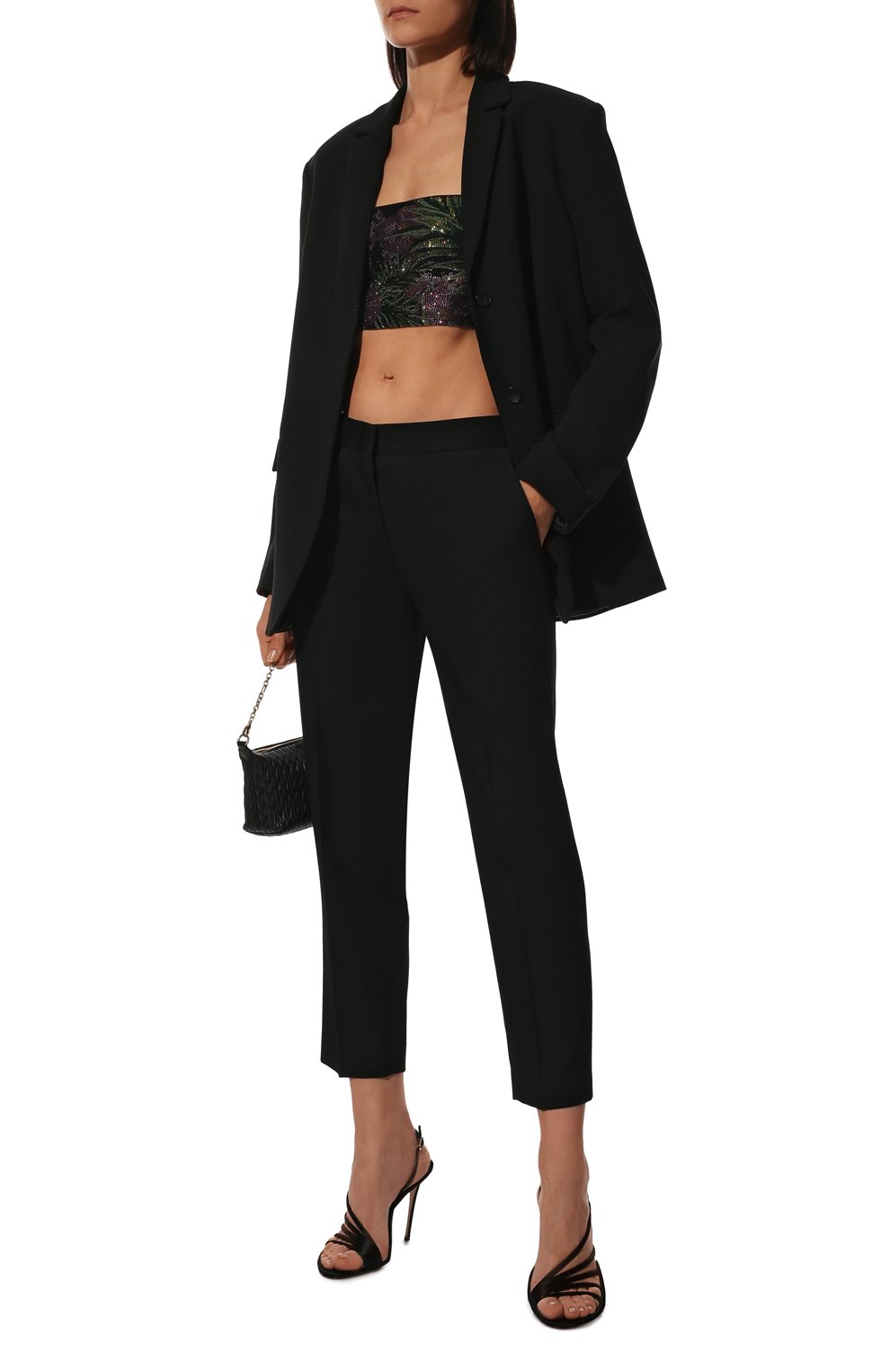 Бра-топ с отделкой стразами GIUSEPPE DI MORABITO, арт. SS22142T0-147FL, фото 2