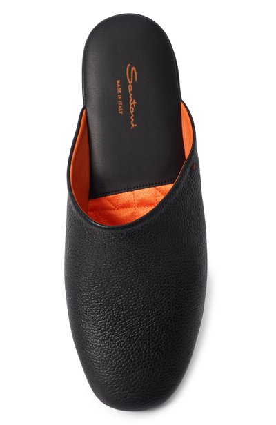 Кожаные домашние туфли SANTONI, арт. PMXGA1644XXX1LPL, фото 5