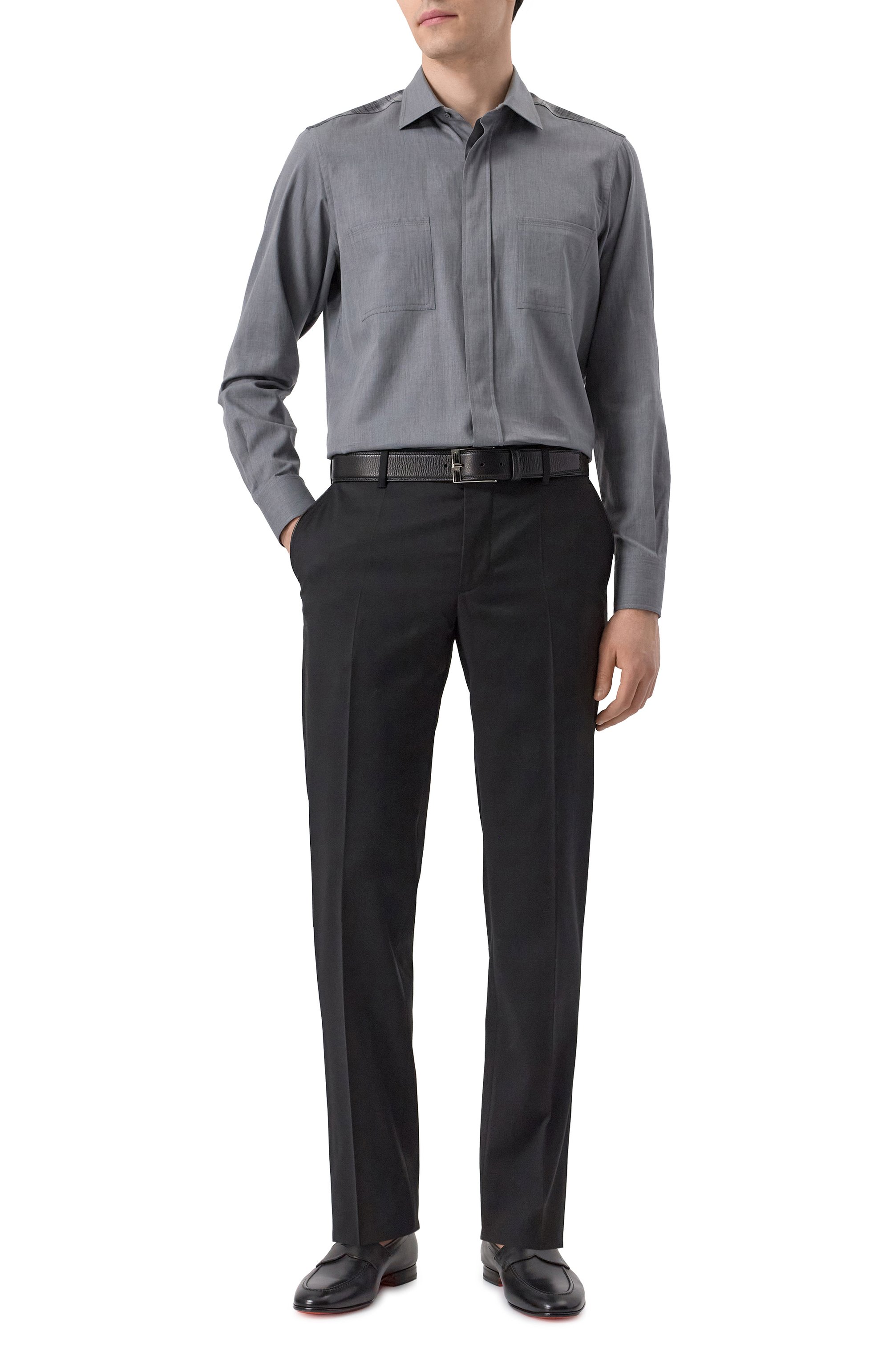 Кожаные пенни-лоферы carlos SANTONI, арт. MCNG19044LA3GNTG, фото 2