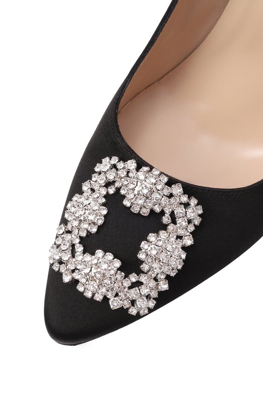 Текстильные туфли Hangisi 90 Manolo Blahnik 9XX-0317/SAT Чёрный  9XX-0317/SAT Фото 7