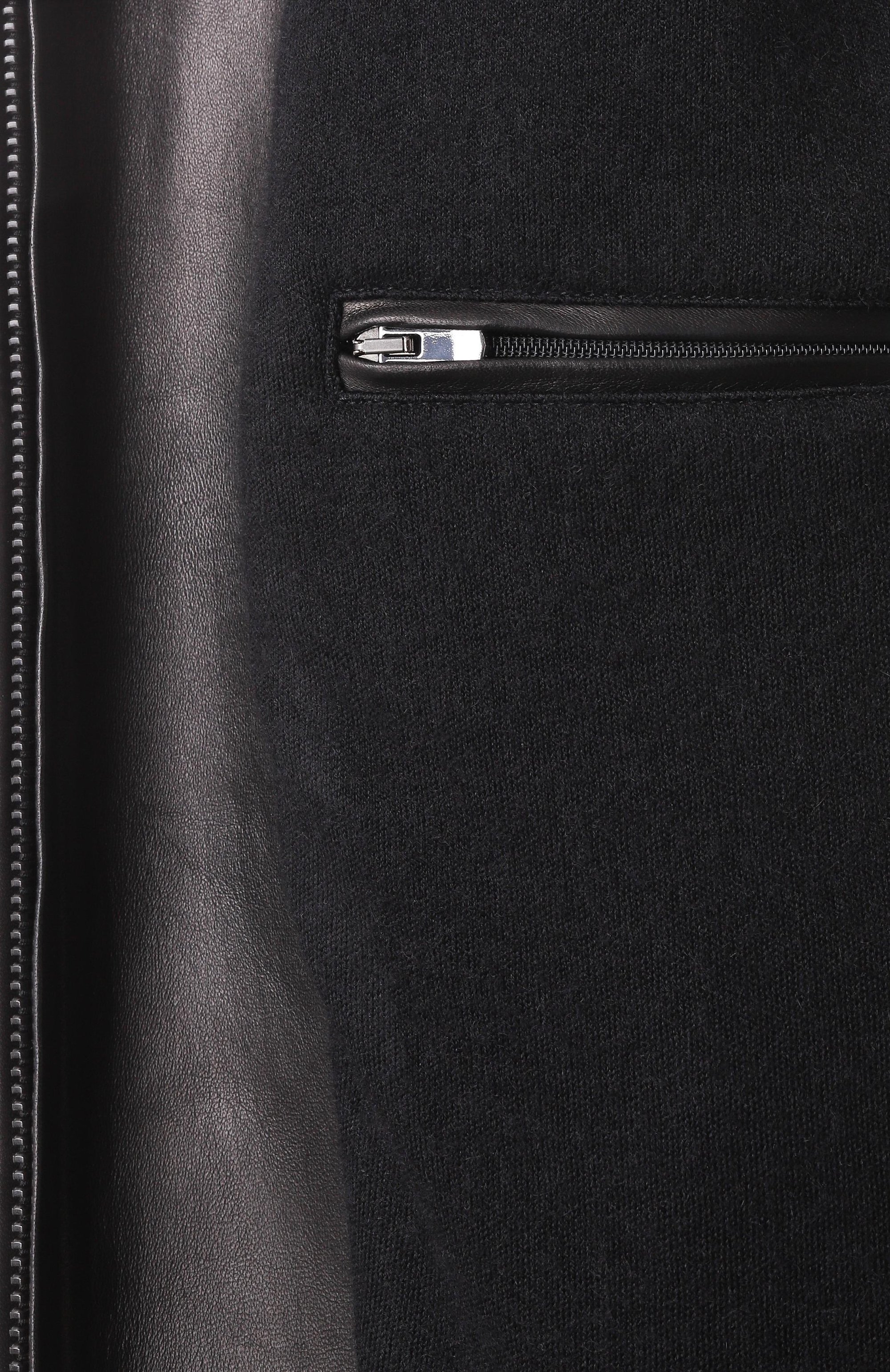 Бомбер из кашемира и шелка MVST черного цвета по цене 456500 руб., арт. TXECK-ES4390/LC1637, фото 7 Бомбер из кашемира и шелка MVST, арт. TXECK-ES4390/LC1637, фото 7