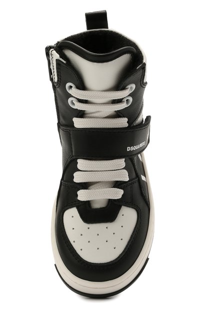 Высокие кожаные кроссовки DSQUARED2, арт. 68667/KIPS/KIPS/KIPS/KIPS/18-27, фото 4
