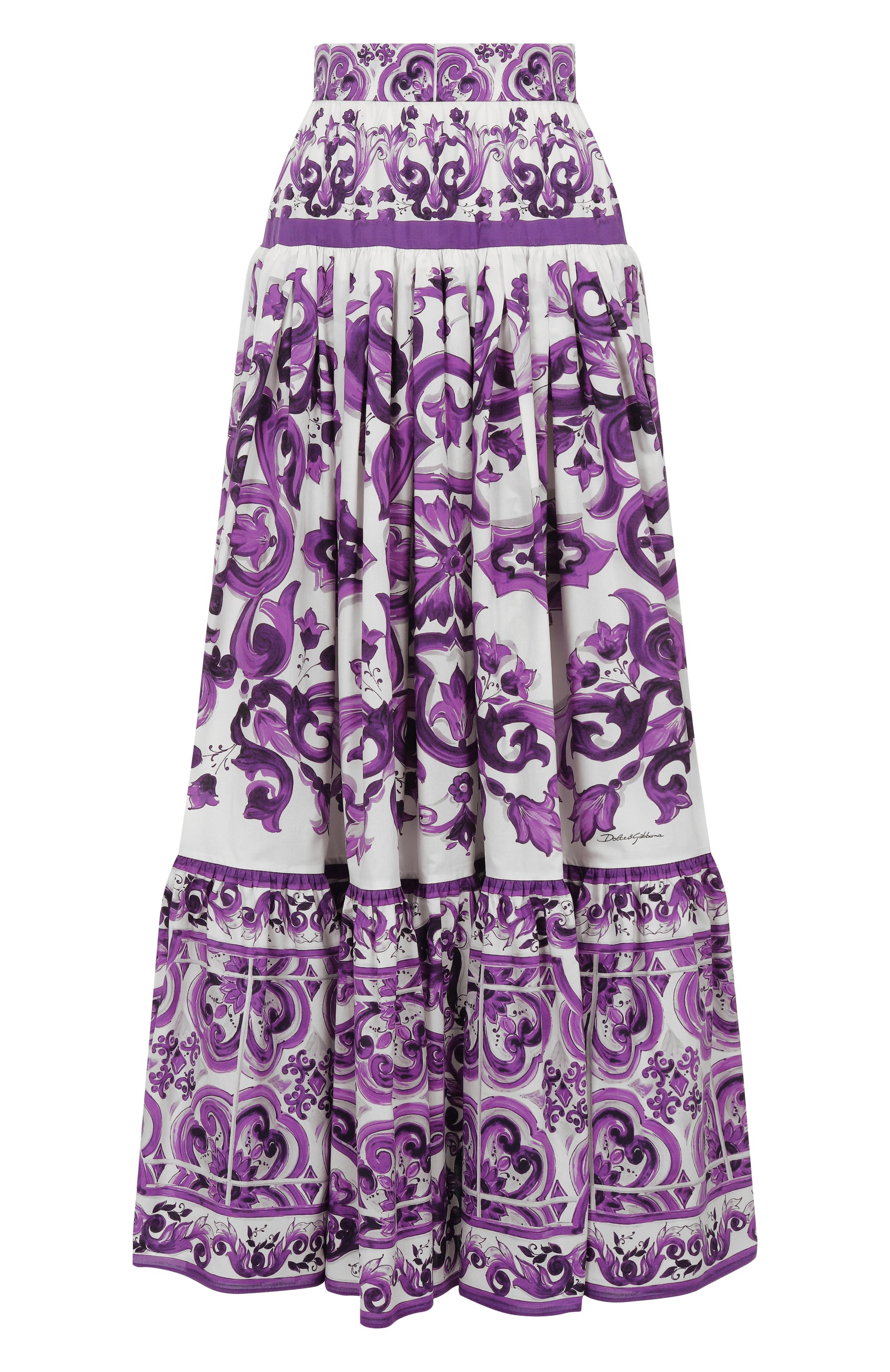 Хлопковая юбка DOLCE & GABBANA, а�рт. F4CX0T/HH5EW, фото 1