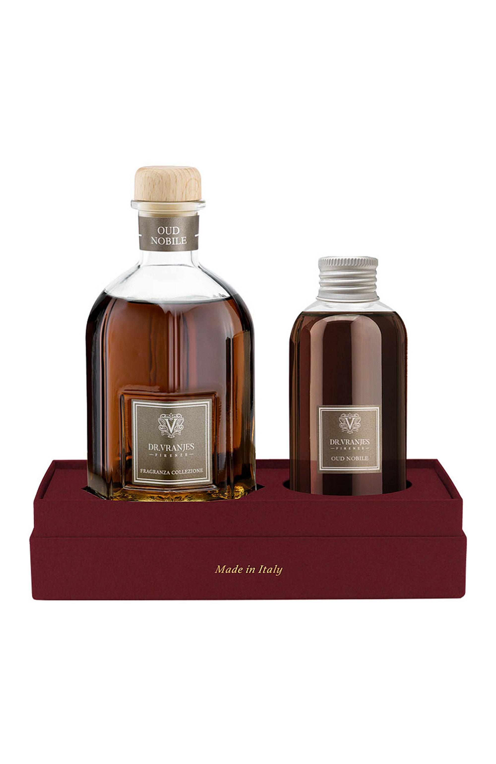 Набор oud nobile (диффузор 250ml + рефил 150ml) DR. VRANJES FIRENZE бесцветного цвета по цене 17000 руб., арт. 8056860397677, фото 1 Набор oud nobile (диффузор 250ml + рефил 150ml) DR. VRANJES FIRENZE, арт. 8056860397677, фото 1