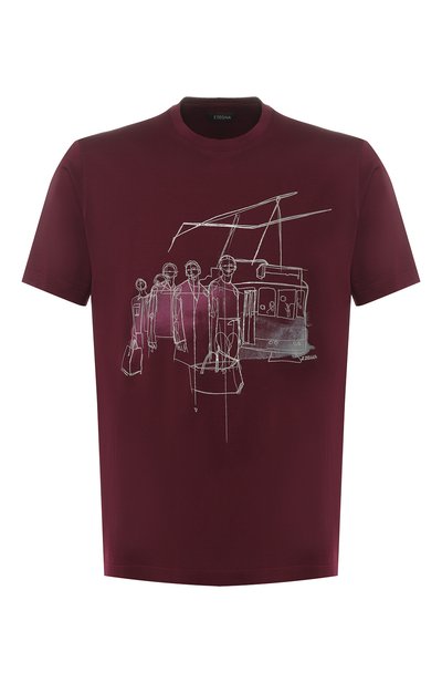 Хлопковая футболка ZEGNA, арт. VS372/ZZ630E, фото 1