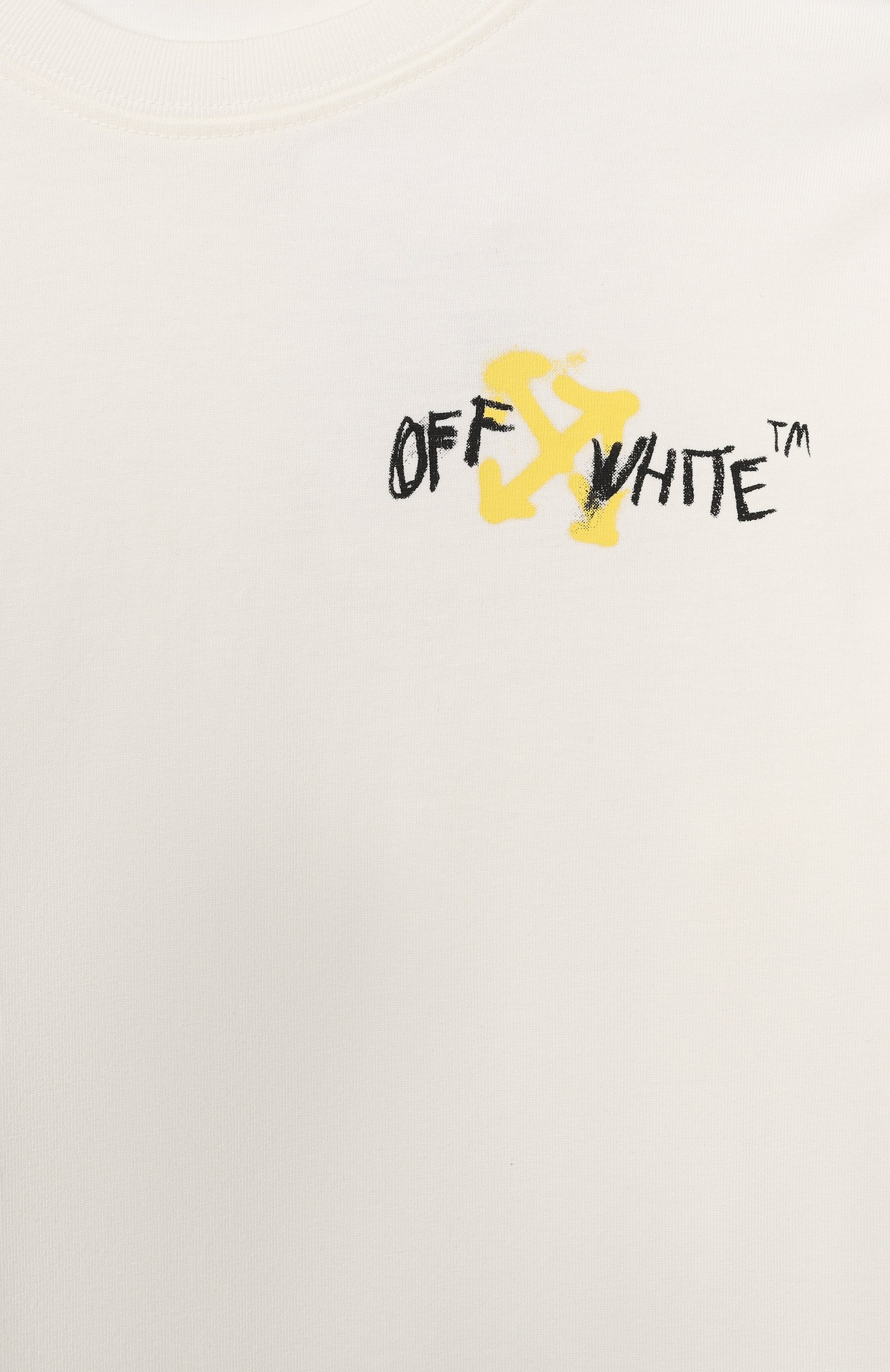 Хлопковый лонгслив OFF-WHITE, арт. 0BAB001S26JER002, фото 3