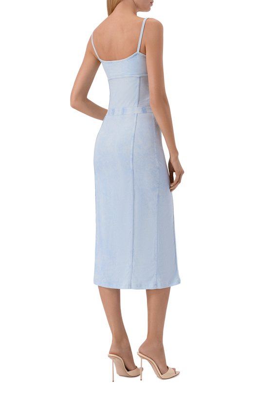 Хлопковое платье Diesel A18358/0KIBY Голубой  A18358/0KIBY Фото 3