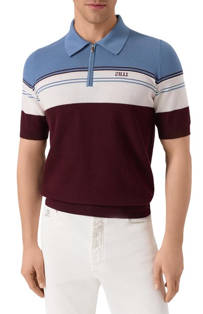 Поло из шелка и хлопка ZILLI, арт. KZP002M0142VTHL00/64, фото 3