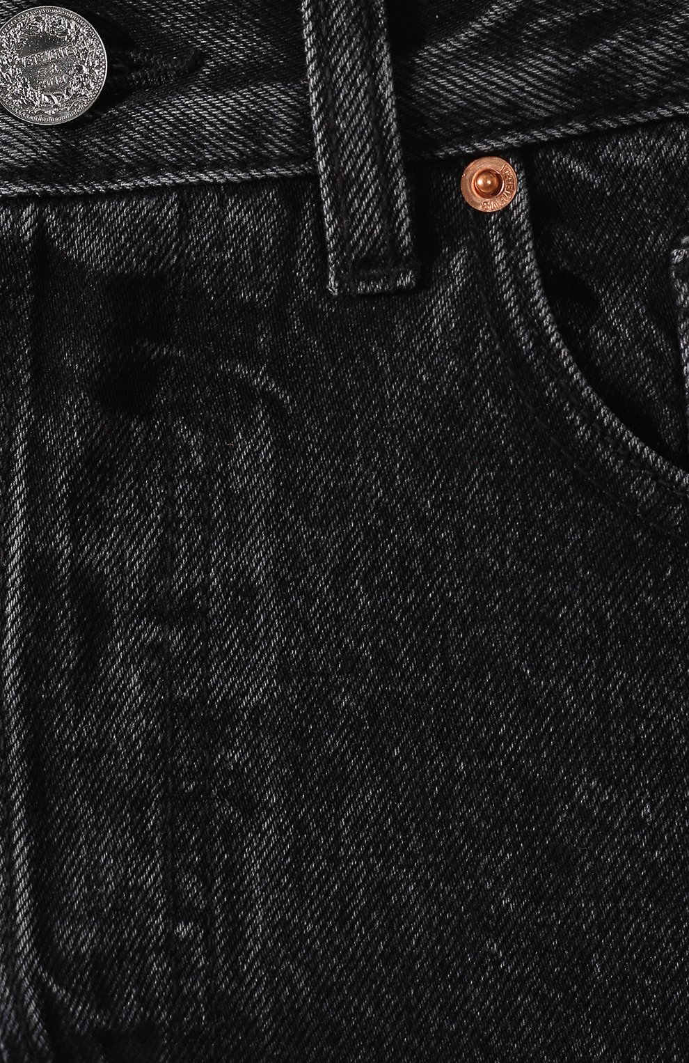 Джинсы VETEMENTS черного цвета по цене 65750 руб., арт. SS20PA332 2802/W/BLACK, фото 5 Джинсы VETEMENTS, арт. SS20PA332 2802/W/BLACK, фото 5