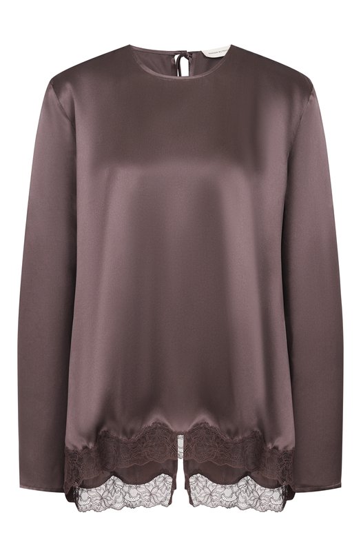 Шелковая блузка Magda Butrym 389426 Коричневый 389426