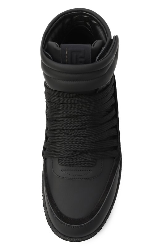 Кожаные кеды Swan Balmain EM0VH388/LTSU Чёрный  EM0VH388/LTSU Фото 6