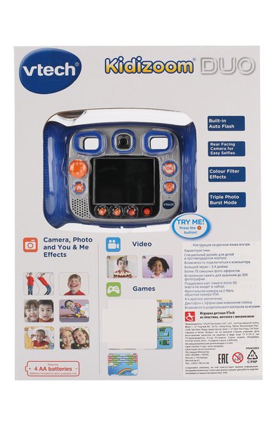Цифровая камера kidizoom duo VTECH разноцветного цвета по цене 11630 руб., арт. 80-170803, фото 3 Цифровая камера kidizoom duo VTECH, арт. 80-170803, фото 3