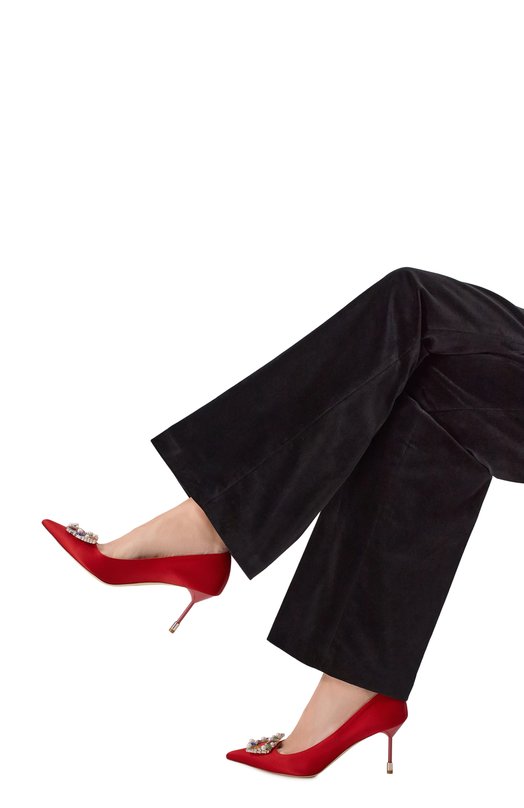 Текстильные туфли Decollete Tutti Frutti 75 Rubeus Milano DEC0LLETE TUTTI FRUTTI 75/SILK Красный  DEC0LLETE TUTTI FRUTTI 75/SILK Фото 2