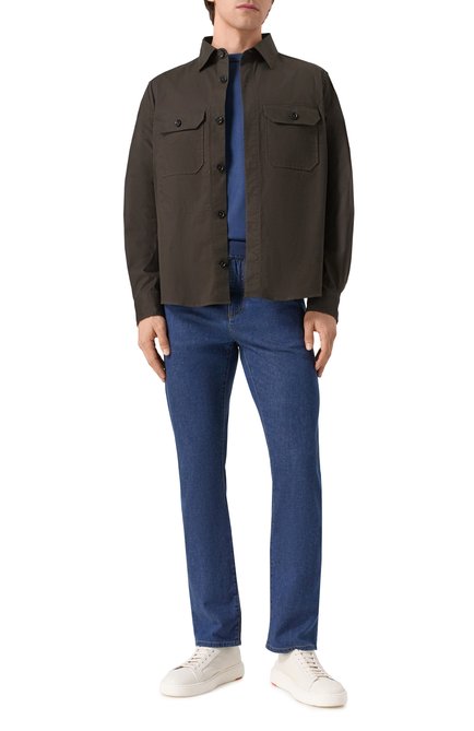 Мужская хлопковая рубашка ZEGNA, арт. S0T8B/UFV16A9