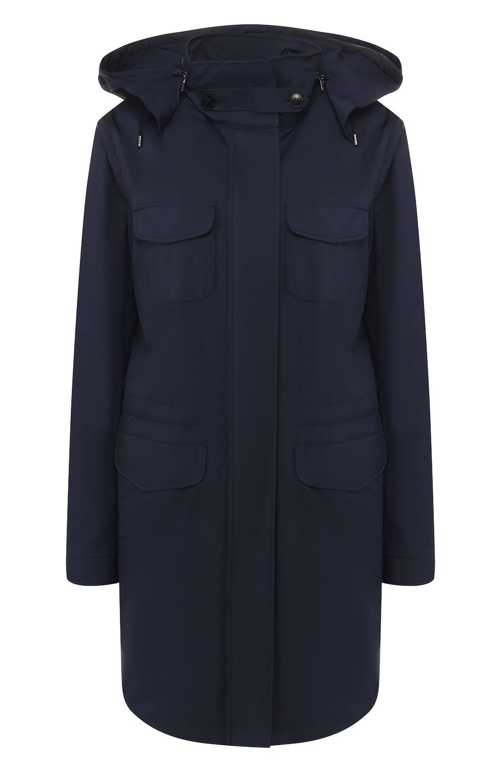 Парка с капюшоном LORO PIANA темно-синего цвета по цене 370000 руб., арт. FAI0949, фото 1 Парка с капюшоном LORO PIANA, арт. FAI0949, фото 1