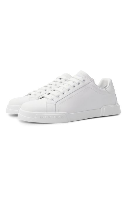 Мужские кожаные кеды portofino DOLCE & GABBANA, арт. CS2332/A1065