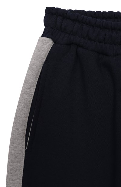 Хлопковые джоггеры ELEVENTY темно-синего цвета по цене 10400 руб., арт. EX6Q20/Z3123/6-8, фото 3 Хлопковые джоггеры ELEVENTY, арт. EX6Q20/Z3123/6-8, фото 3