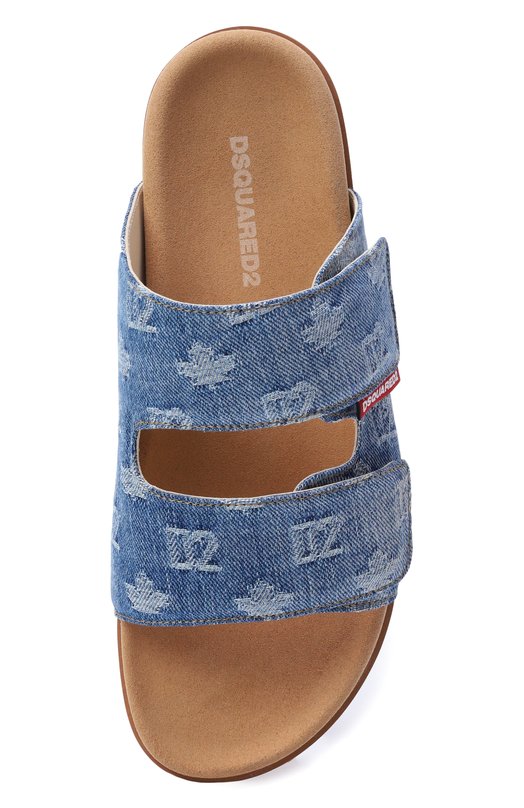 Текстильные шлепанцы Dsquared2 FSM0087/10108752 Голубой  FSM0087/10108752 Фото 5
