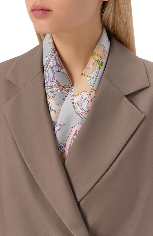 Шелковый платок Love letters Radical Chic 701323.07.02 Серый  701323.07.02 Фото 2