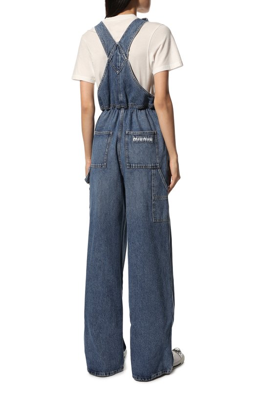Джинсовый комбинезон Miu Miu GWP393-1YXQ-F0013 Голубой  GWP393-1YXQ-F0013 Фото 4