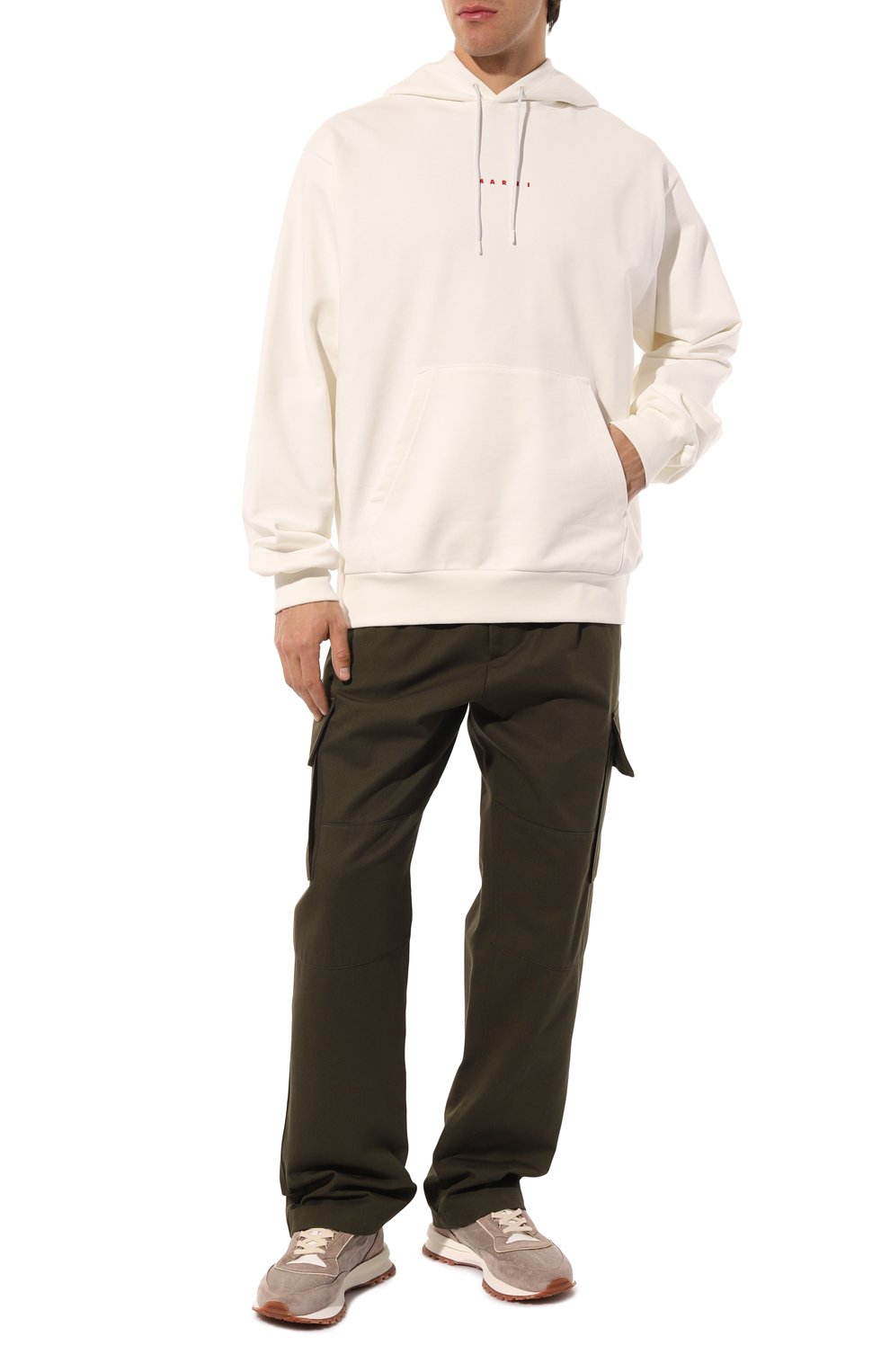 Хлопковое худи MARNI, арт. FUMU0073P8/USCU87, фото 2