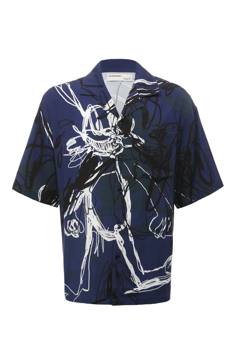 Рубашка из вискозы DOMREBEL, арт. MR00/CAMP C0LLAR SHIRT, фото 1