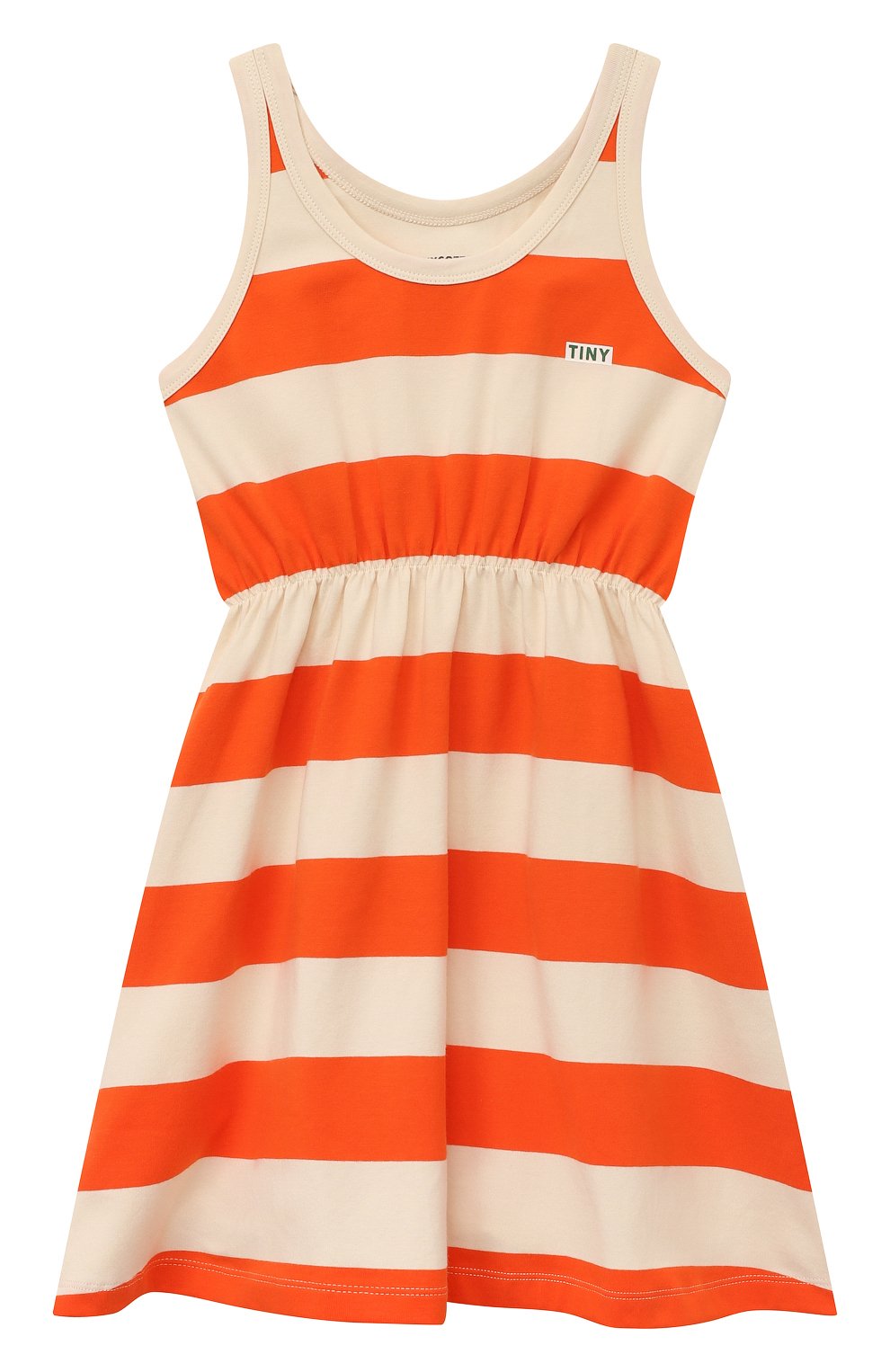 Хлопковое платье TINYCOTTONS оранжевого цвета по цене 9750 руб., арт. SS23-033, фото 1 Хлопковое платье TINYCOTTONS, арт. SS23-033, фото 1