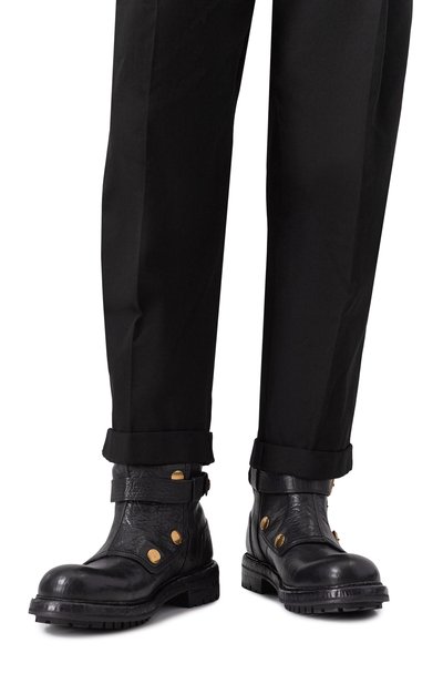 Кожаные сапоги DOLCE & GABBANA, арт. A70163/AW352, фото 3