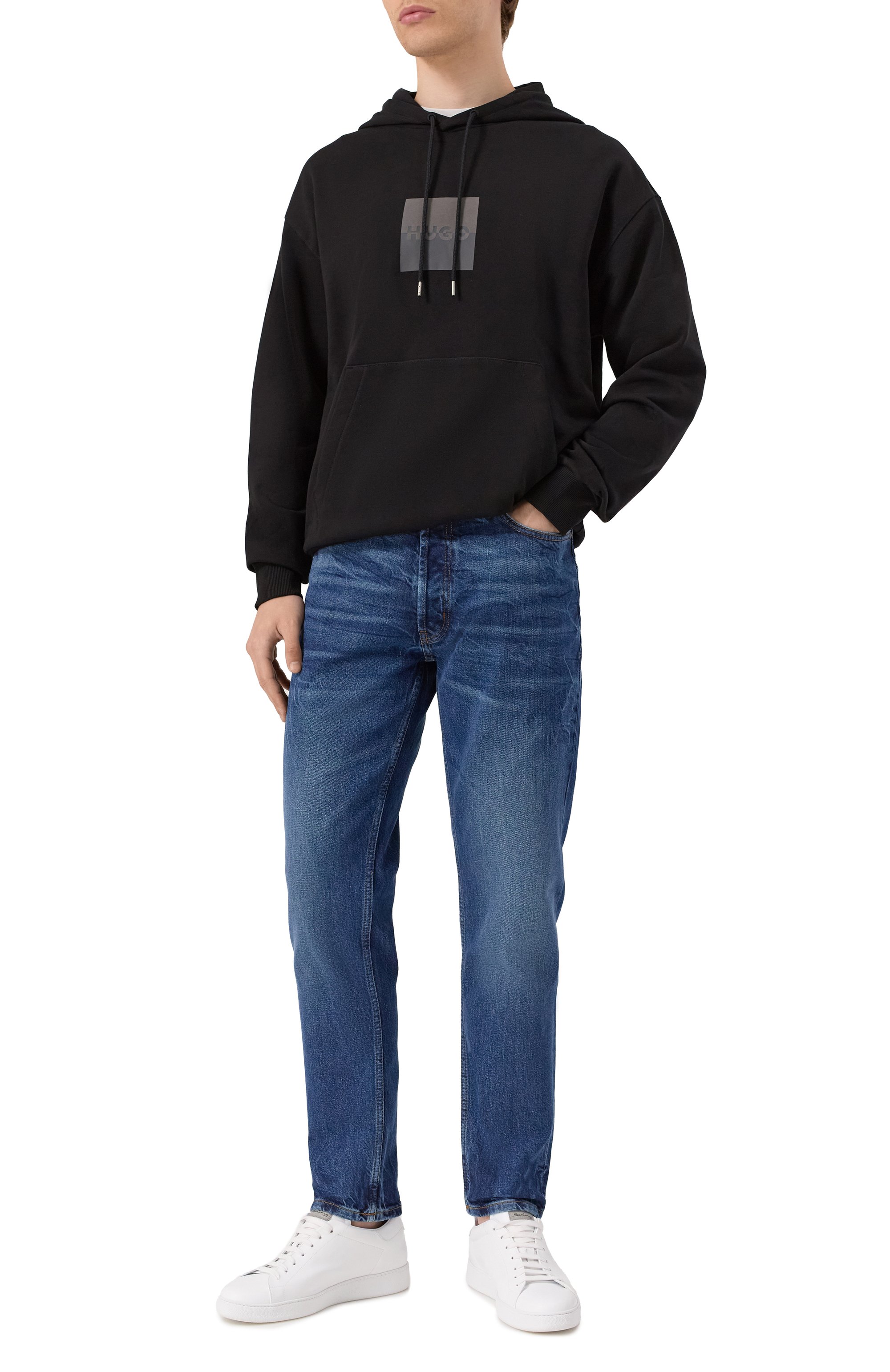 Хлопковое худи HUGO, арт. 50542787, фото 2